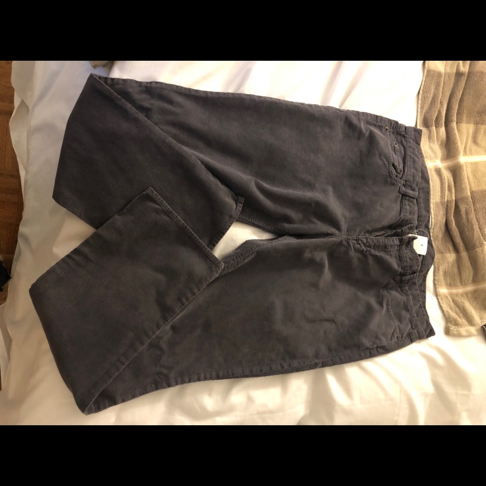 Gray Corduroy Jcrew pants